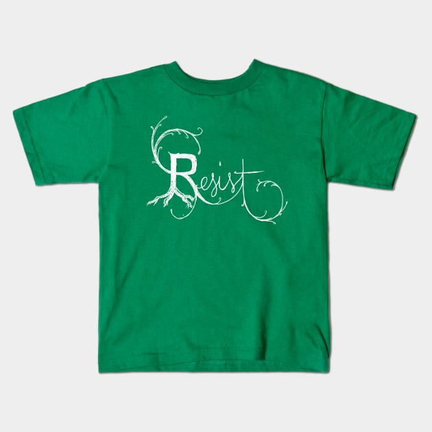 resist reverse Kids T-Shirt by RiseandInspire